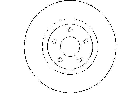 Disctech Brake Disc - Fits Nissan, Suzuki - ABD2314 - Front Axle