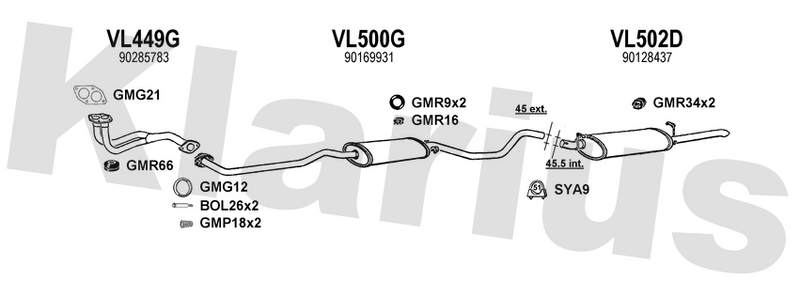 Klarius 390291 - Catalyst & Dpf Combined  - Fits Citroen C8 (EA_, EB_)