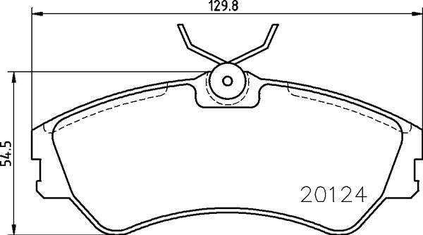 Mintex Brake Pad Set fits -Volkswagen MDB1537 (also fits other vehicles)