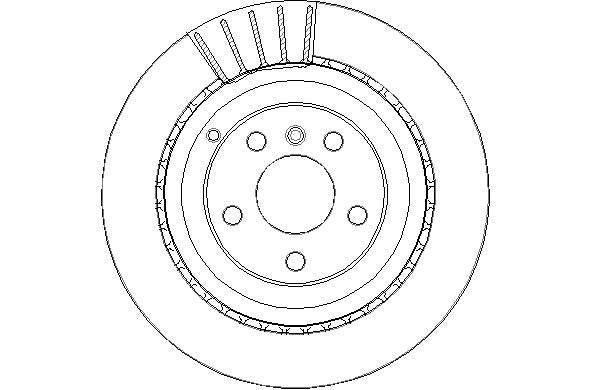 Disctech Brake Disc - Fits Mercedes-benz, Mitsubishi - ABD3078 - Rear Axle