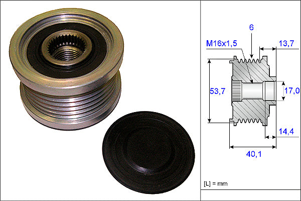INA Alternator Freewheel Clutch - Part No - 535020210