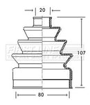 First Line Cv Joint Boot Kit Part No -FCB2131