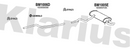 Klarius BM1006D - Centre Pipe  - Fits BMW 3 Gran Turismo (F34) 318 d
