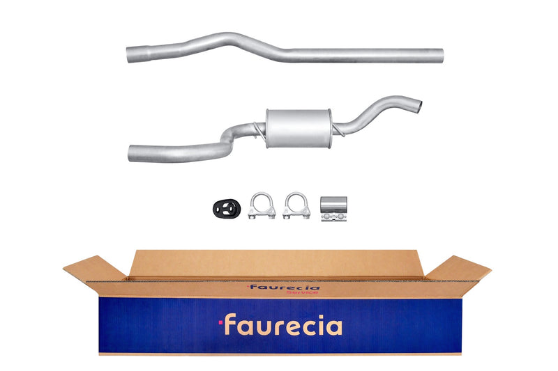 FAURECIA 8LD 366 034-031 Rear Muffler - Easy2Fit® Kit - fits RENAULT 21