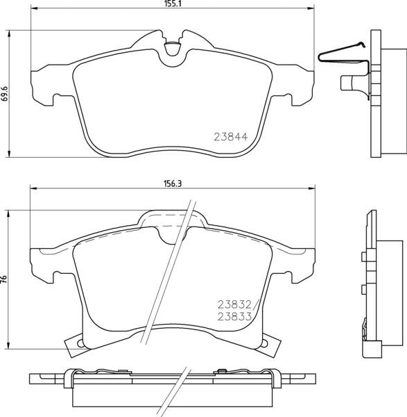 Mintex Brake Pad & Disc Kit fits -Opel Vauxhall MDK0241 (also fits other vehicles)