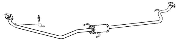 Klarius TY762Q - Box With Centre Pipe  - Fits Toyota Yaris 1.0VVTi