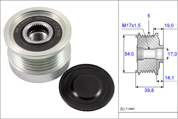 INA Alternator Freewheel Clutch - Part No - 535022110