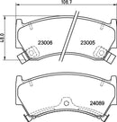 Mintex Brake Pad Set fits -Nissan MDB2144 (also fits other vehicles)