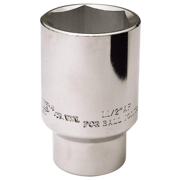 Ball Joint Socket, 1/2" Sq Dr, 38mm or 1.1/2" AF