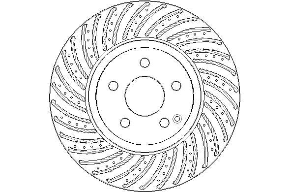 Disctech Brake Disc - Fits Mercedes-benz, Nissan - ABD3104 - Front Axle