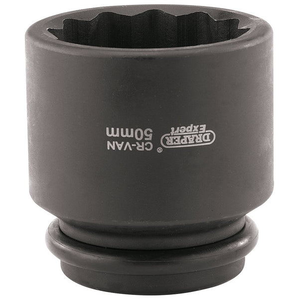 Hub Nut Impact Socket, 3/4" Sq Dr, 50mm