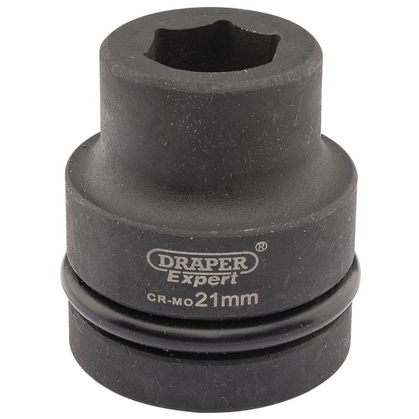 Expert HI-TORQ 6 Point Impact Socket, 1" Sq Dr, 21mm