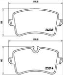 Brembo Brake Pad Set - P85120