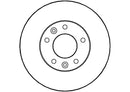 Disctech Brake Disc - Fits Kia, Mitsubishi - ABD2712 - Front Axle
