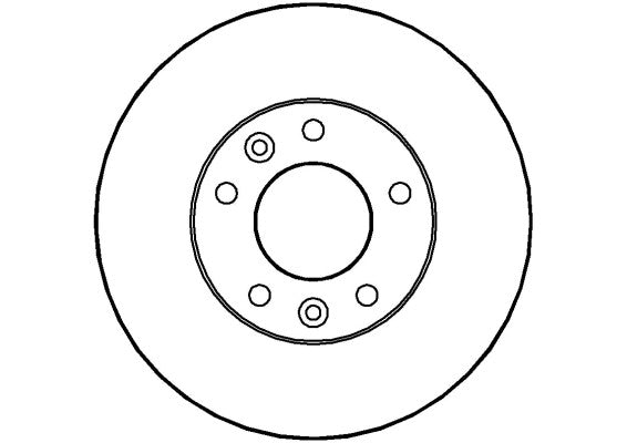 Disctech Brake Disc - Fits Kia, Mitsubishi - ABD2712 - Front Axle