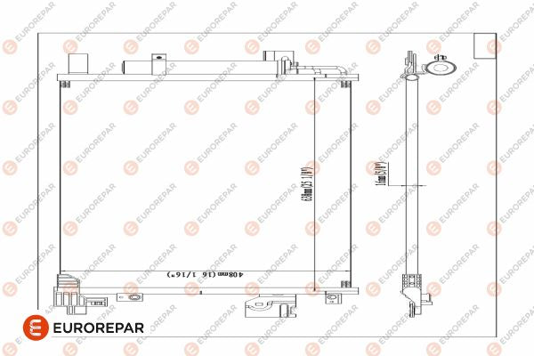 Eurorepar Air Conditioning Condenser - 1610162080