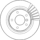 Disctech Brake Disc - Fits Bmw, Mg - ABD2107 - Rear Axle
