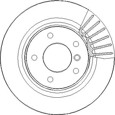 Disctech Brake Disc - Fits Bmw, Mg - ABD2107 - Rear Axle