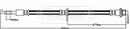 Borg & Beck Brake Hose Part No -BBH8038