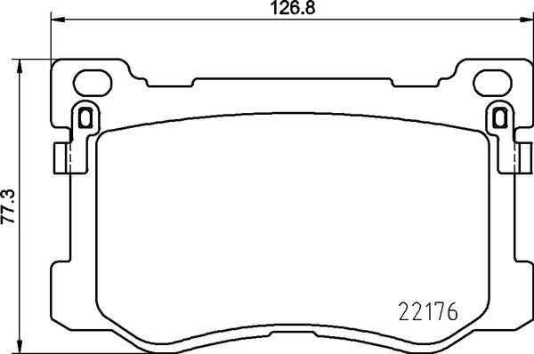 Mintex Brake Pad Set fits -Hyundai MDB3724 (also fits other vehicles)