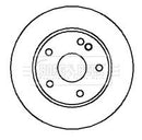 Borg & Beck Brake Disc Pair Part No -BBD4193