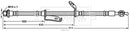 Borg & Beck Brake Hose Part No -BBH7726