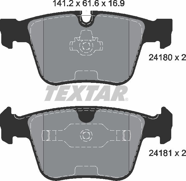 Textar Brake Pad Set - 2418001