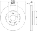 Mintex Brake Discs fits -MercedesBenz V305:5 MDC2798C (also fits other vehicles)
