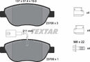 Abarth Chrysler Fiat Opel Vauxhall, Brake Pad Set - Textar 2370802