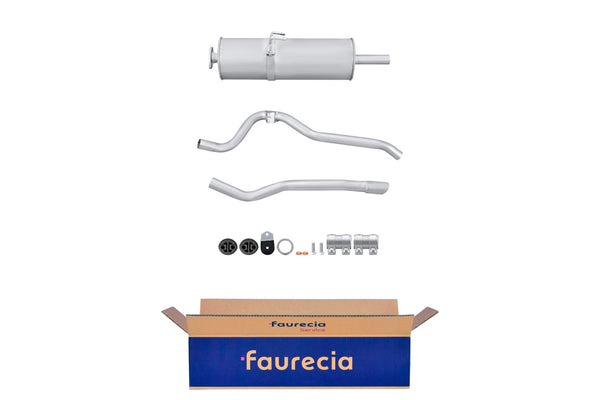 FAURECIA 8LD 366 036-741 Rear Muffler - Easy2Fit® Kit - fits VW MULTIVAN T5