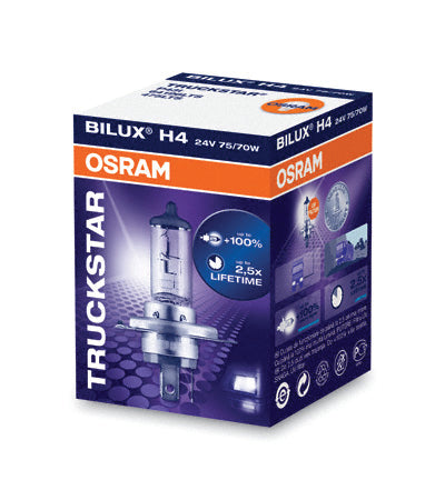 OSRAM TRUCKSTAR®  - Xenon' H7 Cap PX26d Tungsten Halogen Bulbs - 224991