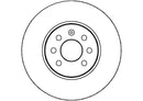 Disctech Brake Disc - Fits Audi, Opel - ABD2894 - Front Axle