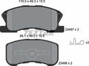 Textar Brake Pad Set - 2349701