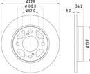 Mintex Brake Discs fits -Suzuki V256:5 MDC2868C (also fits other vehicles)