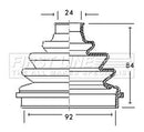 First Line Cv Joint Boot Kit Part No -FCB2138