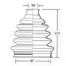 Borg & Beck Cv Joint Boot Kit Part No -BCB2331