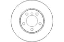 Disctech Brake Disc - Fits Mazda, Mini - ABD3163 - Front Axle