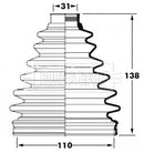 Borg & Beck Cv Joint Boot Kit Part No -BCB6057