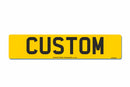 Standard Front or Rear Aluminium Number Plate 520 X 111 - QNP1