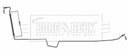 Borg & Beck Brake Hose Part No -BBH8797