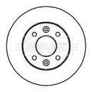 Borg & Beck Brake Disc Pair Part No -BBD4841