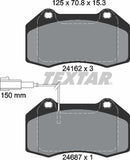 Abarth Alfa Romeo Fiat, Brake Pad Set - Textar 2416202