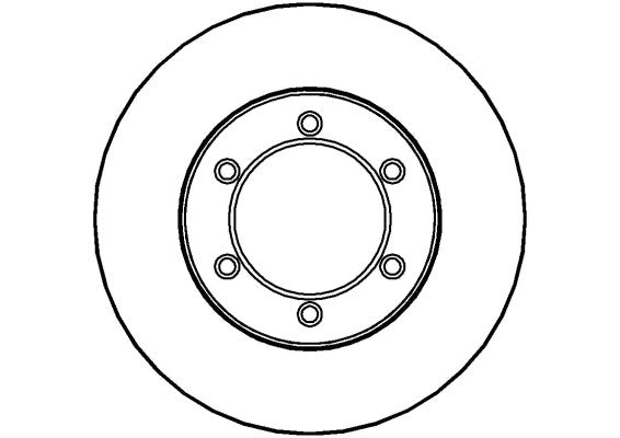 Disctech Brake Disc - Fits Rover, Toyota - ABD2936 - Front Axle
