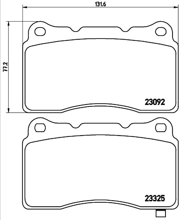 Brembo Brake Pad Set - P54039