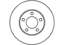 Disctech Brake Disc - Fits Ford, Hyundai - ABD2803 - Front Axle