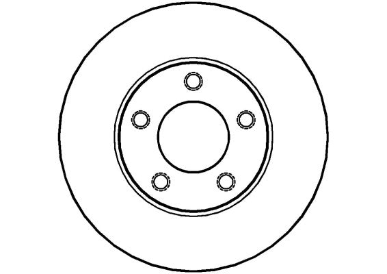 Disctech Brake Disc - Fits Ford, Hyundai - ABD2803 - Front Axle