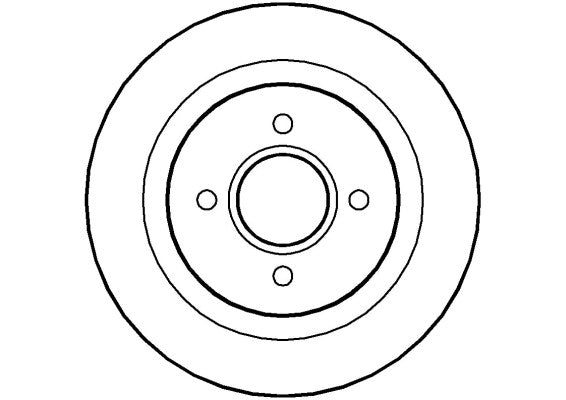Disctech Brake Disc - Fits Ford - ABD2905 - Rear Axle