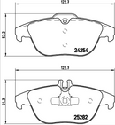 Brembo Brake Pad Set - P50104