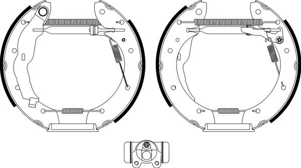 Mintex Brake Shoe Kits fits -Renault MSP201 (also fits other vehicles)