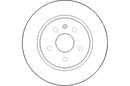 Disctech Brake Disc - Fits Chevrolet, Mazda - ABD2124 - Rear Axle